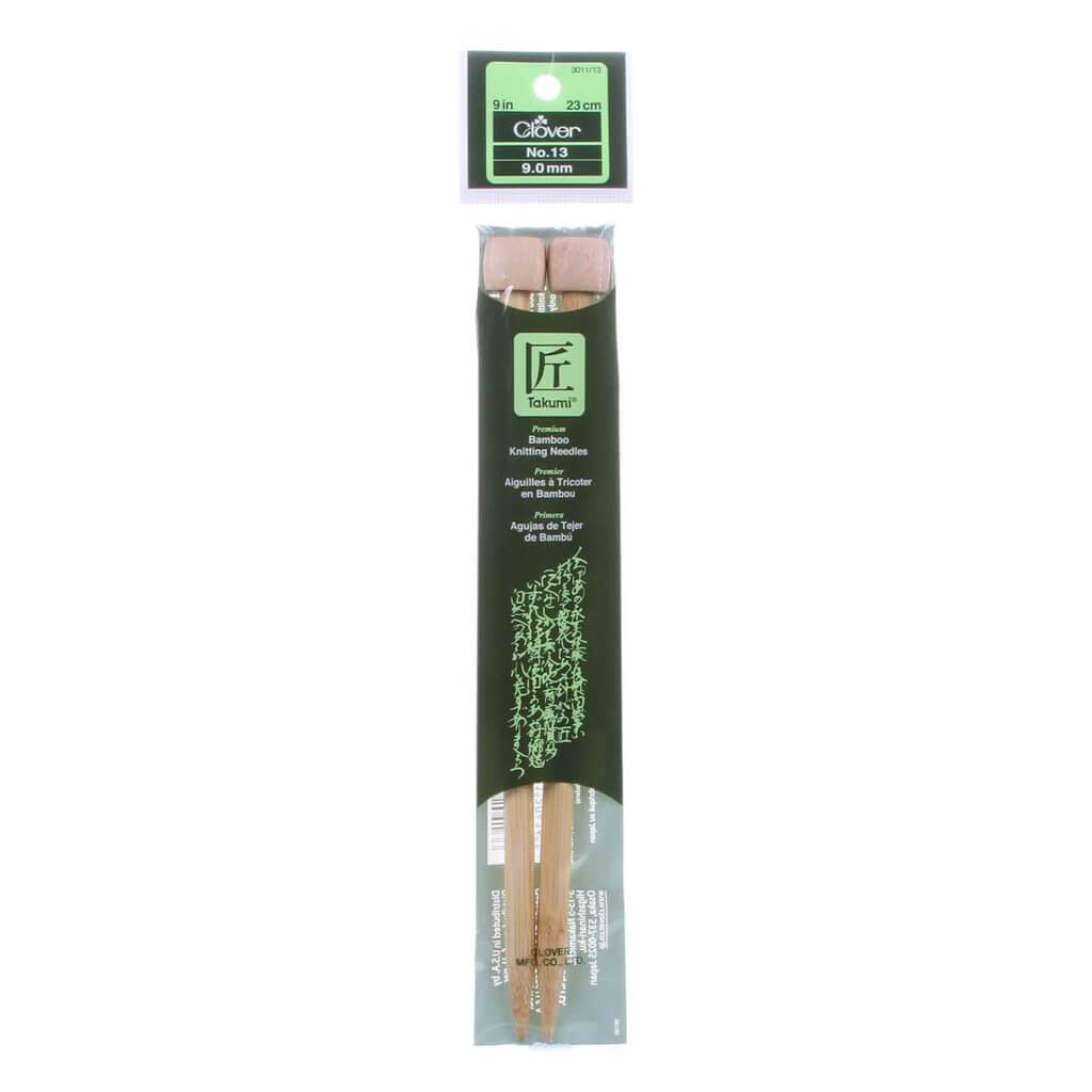 Clover Bamboo Knitting Needle 9 Inches
