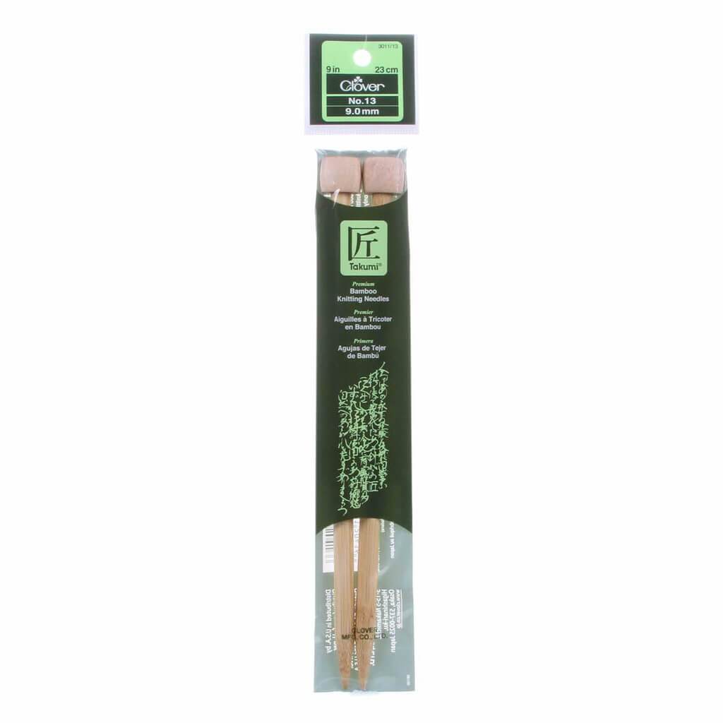 Clover Bamboo Knitting Needle 9 Inches