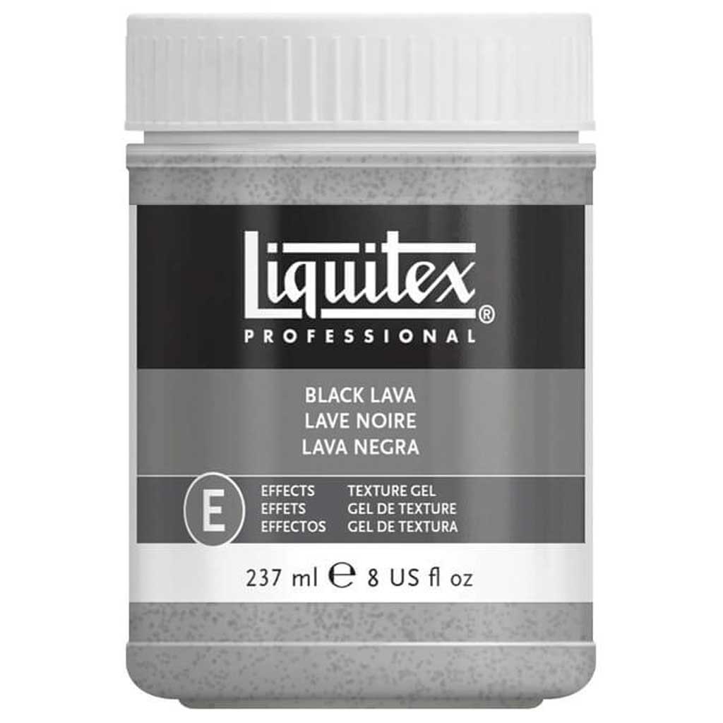 Acrylic Texture Gels 8oz Bottles Black Lava