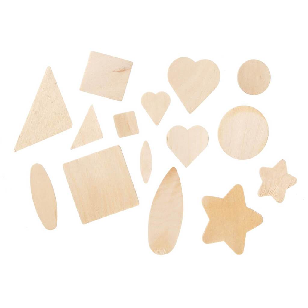 WOOD SHAPES ASTD NATURAL 1000P 