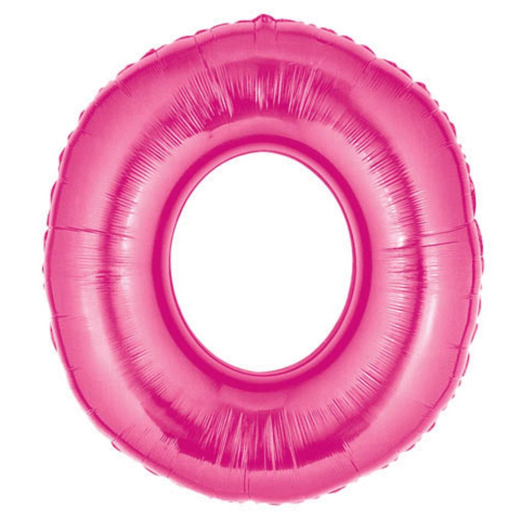 Foil Balloon Number 0 Megaloon 40in Pink 