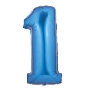 Foil Balloon Number 1 Megaloon  40in Blue