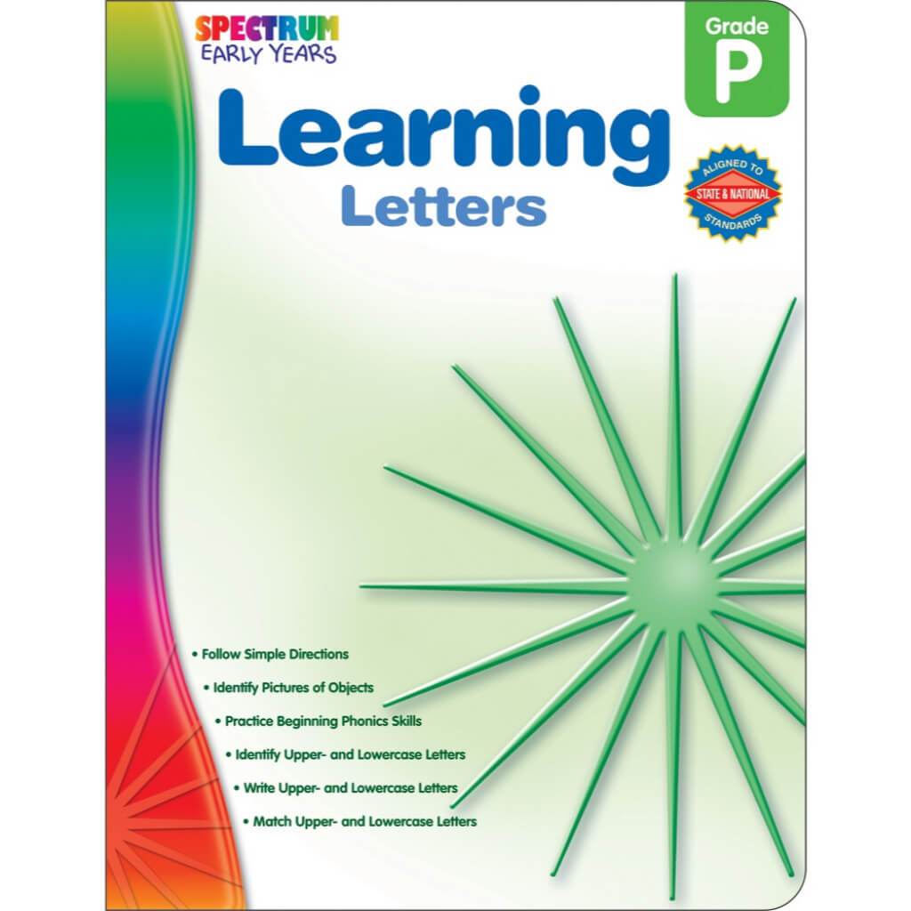Early Years Learning Letters Workbook Grade Preschool 