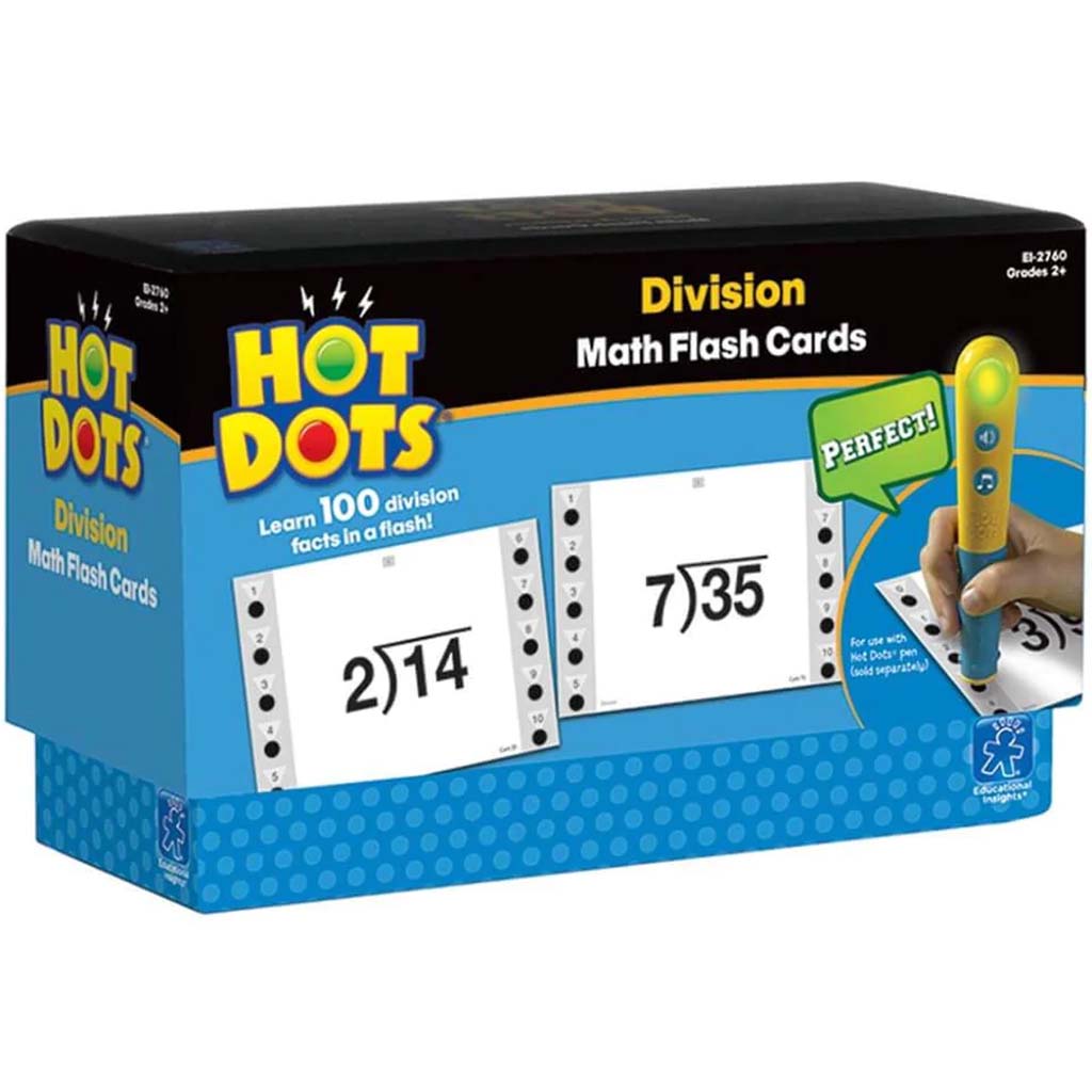 Hot Dots Math Flashcards Division 