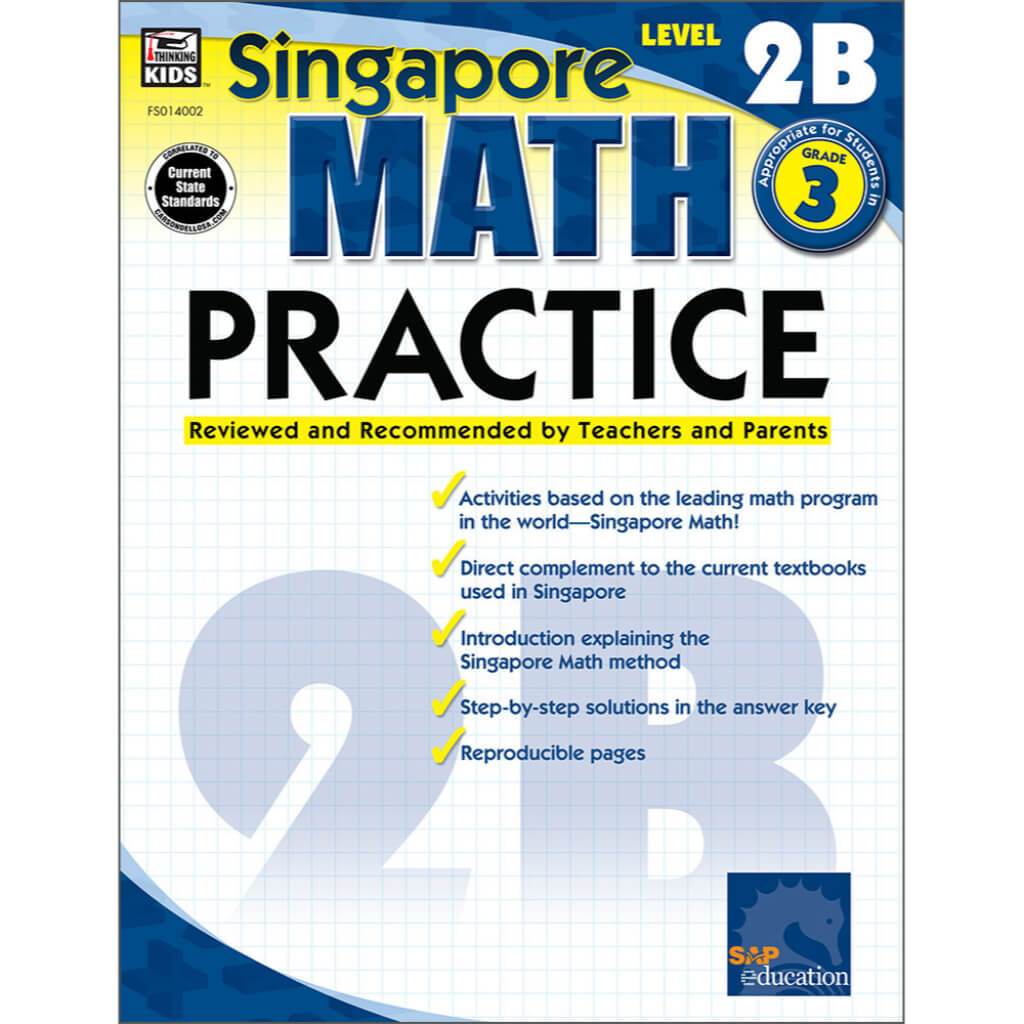 Singapore Math Level 2B Math Practice Workbook Grade 3 
