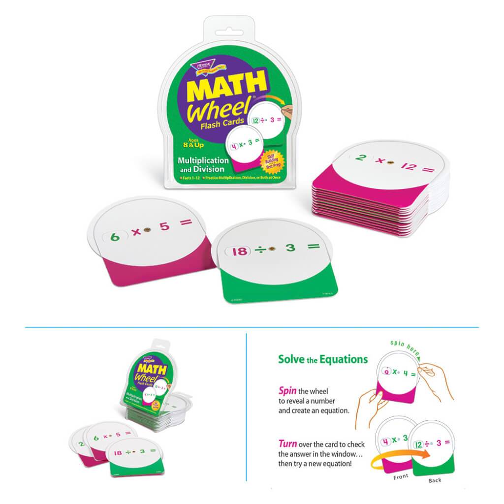 Math Wheel Flashcard Multiplication &amp; Division 