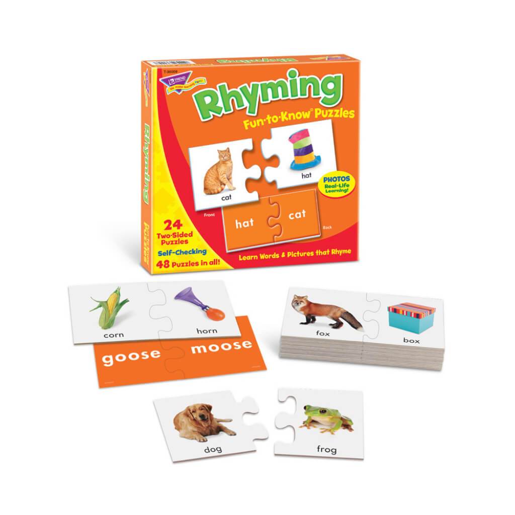 Rhyming Fun To Know Puzzles 