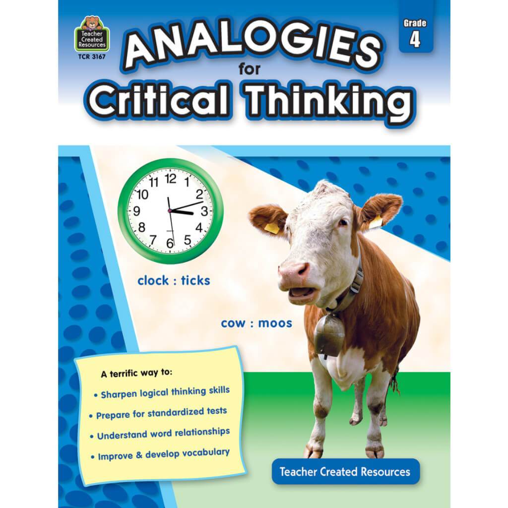 Analogies Critical Thinking Book Grade 4 