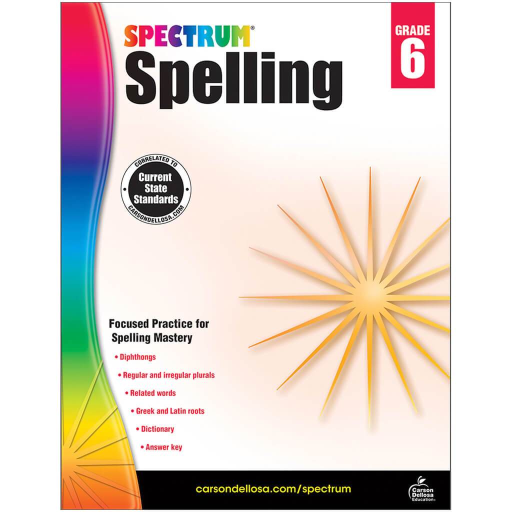 Spectrum Spelling Workbook Grade 6