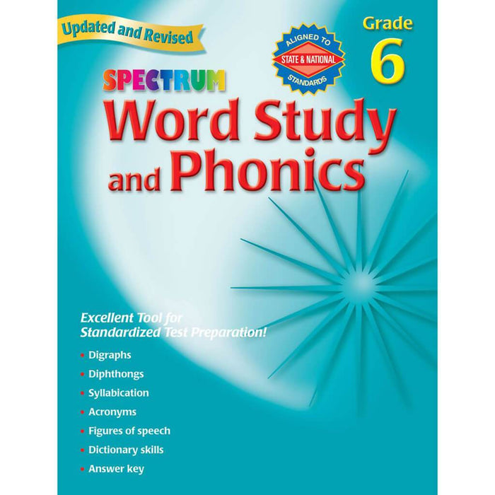 Spectrum Word Study & Phonics Grade 6