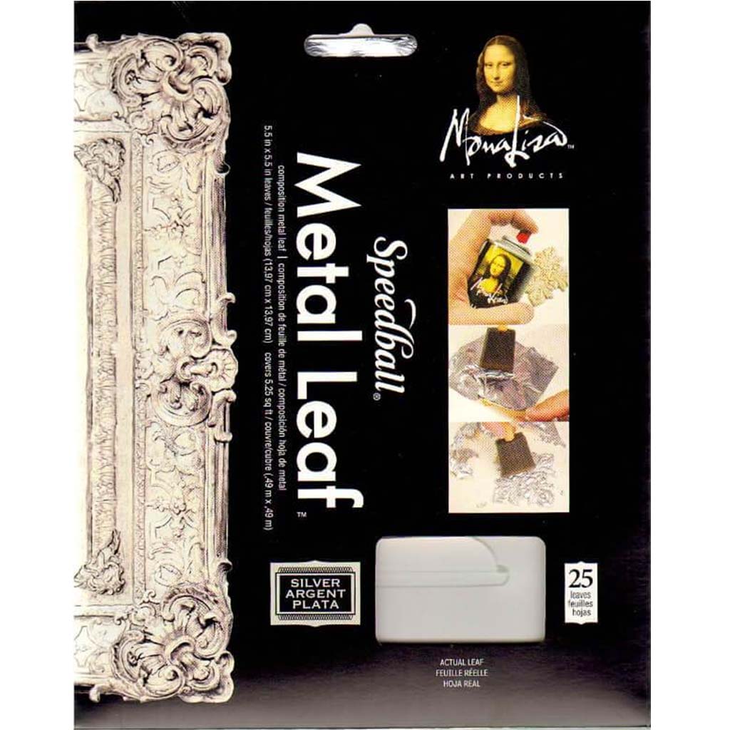 Mona Lisa Genuine Metal Leaf 25 Sheet Pack