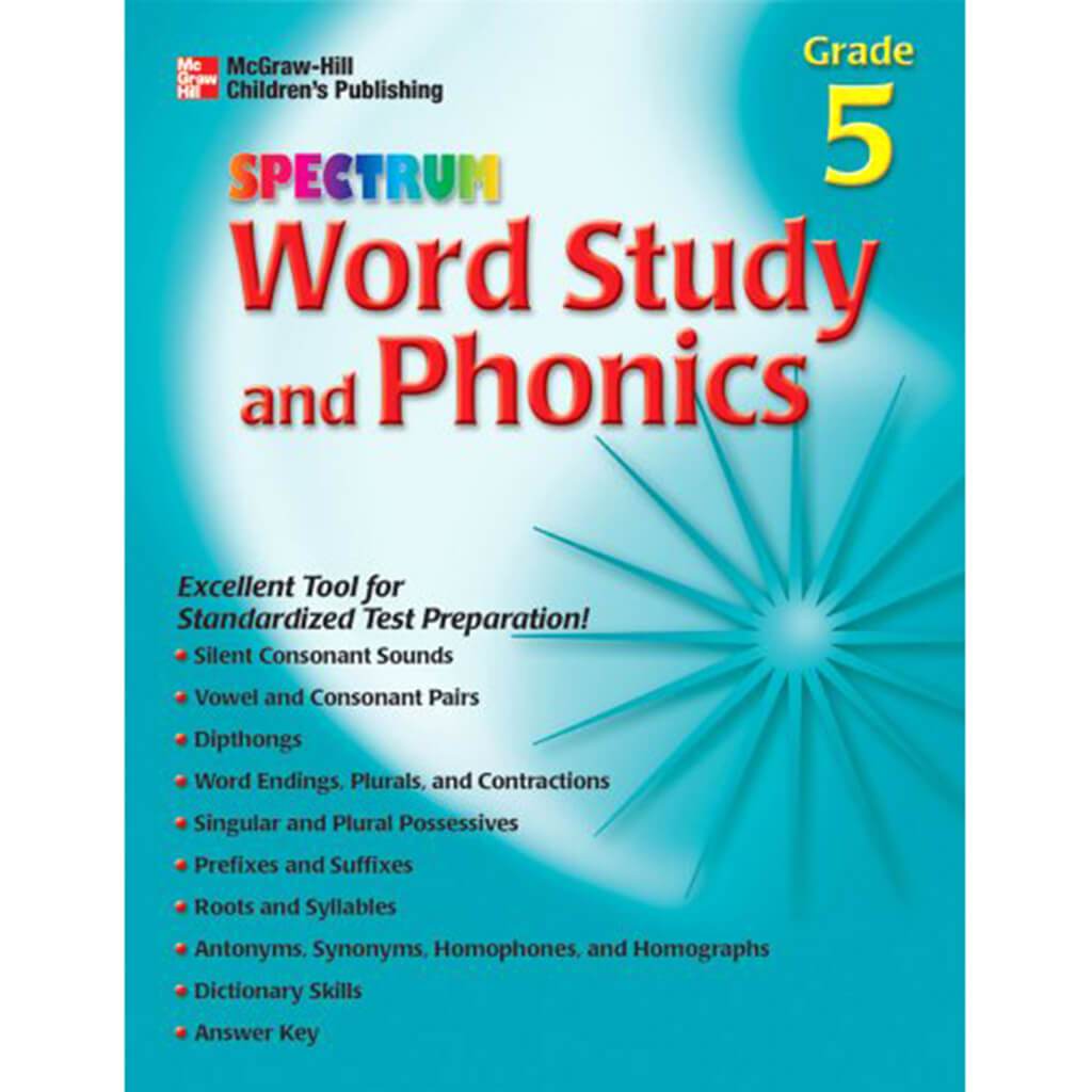 Spectrum Word Study &amp; Phonics Grade 5