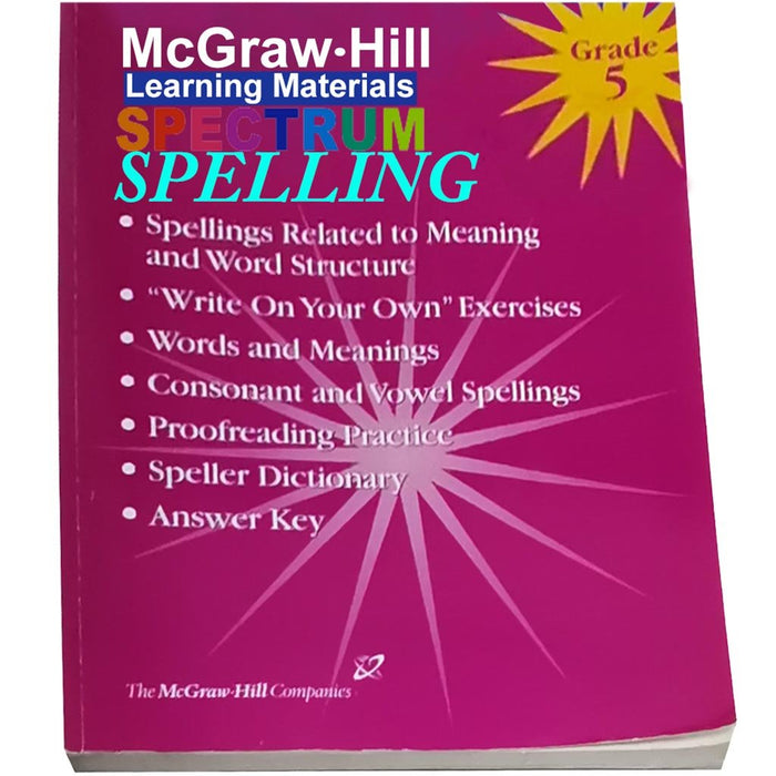 Spectrum Spelling Book Grade 5