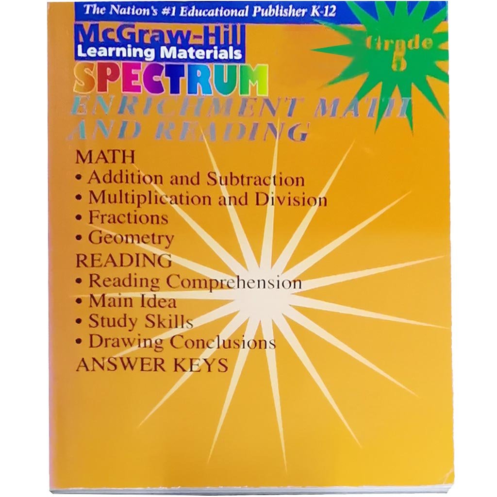 Spectrum Enrichment Math &amp; Reading Book Grade 5