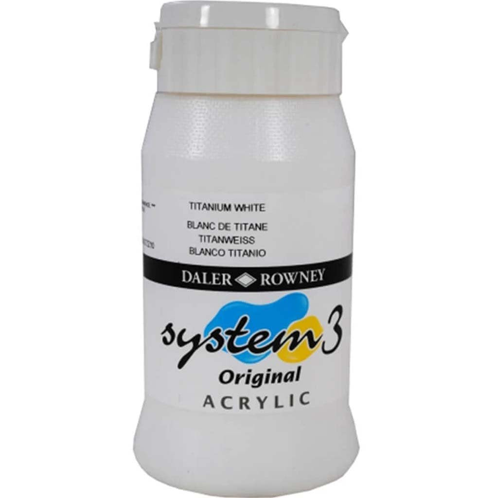 Daler Rowney System 3 Acrylic Paint 500ml Jar