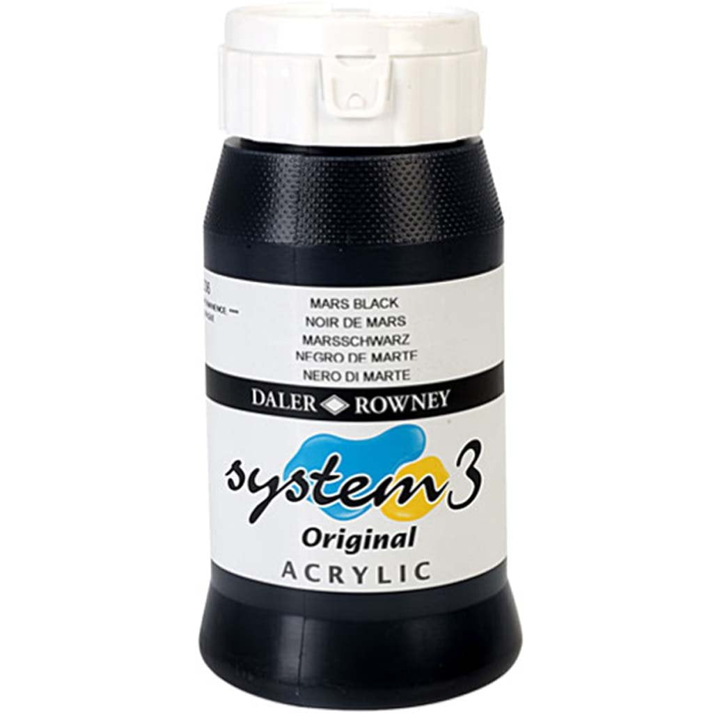 Daler Rowney System 3 Acrylic Paint 500ml Jar