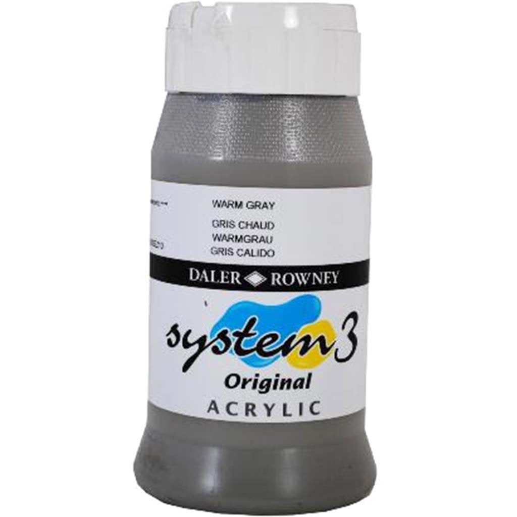 Daler Rowney System 3 Acrylic Paint 500ml Jar