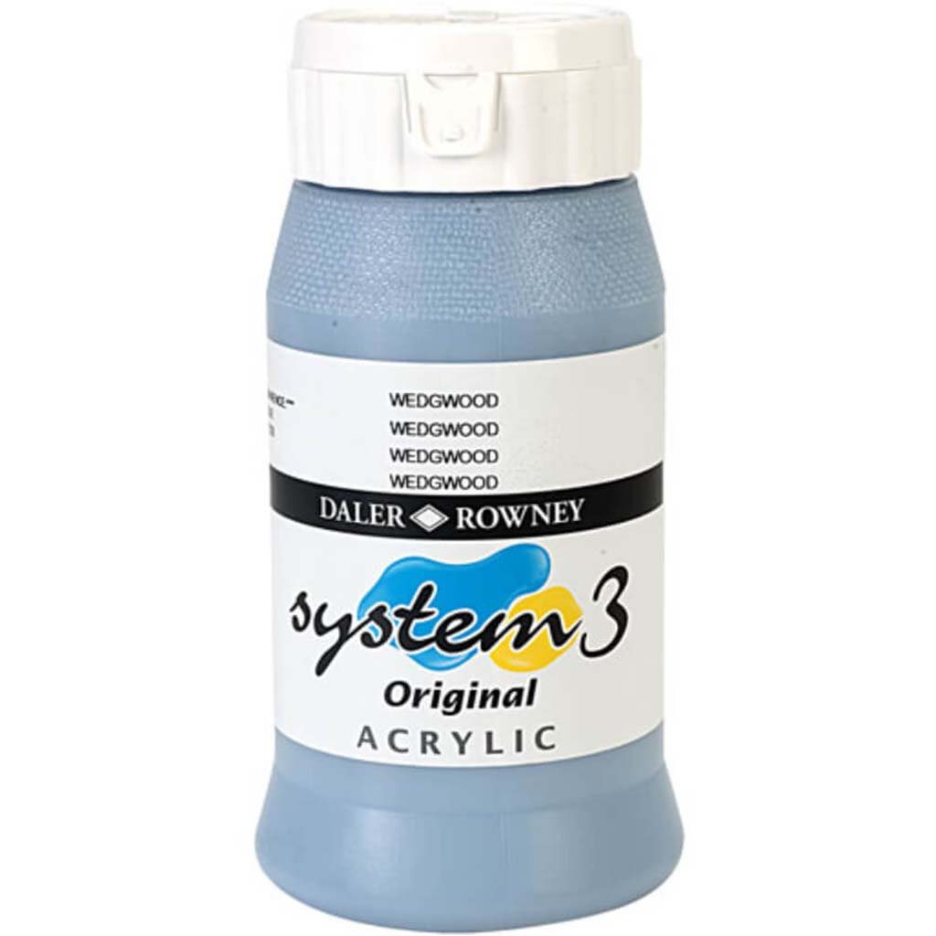 Daler Rowney System 3 Acrylic Paint 500ml Jar