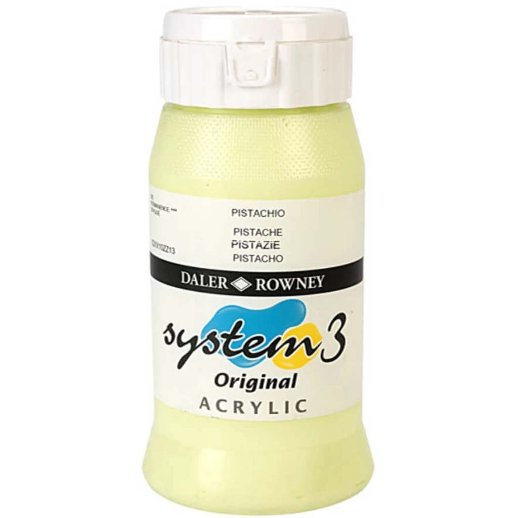 Daler Rowney System 3 Acrylic Paint 500ml Jar