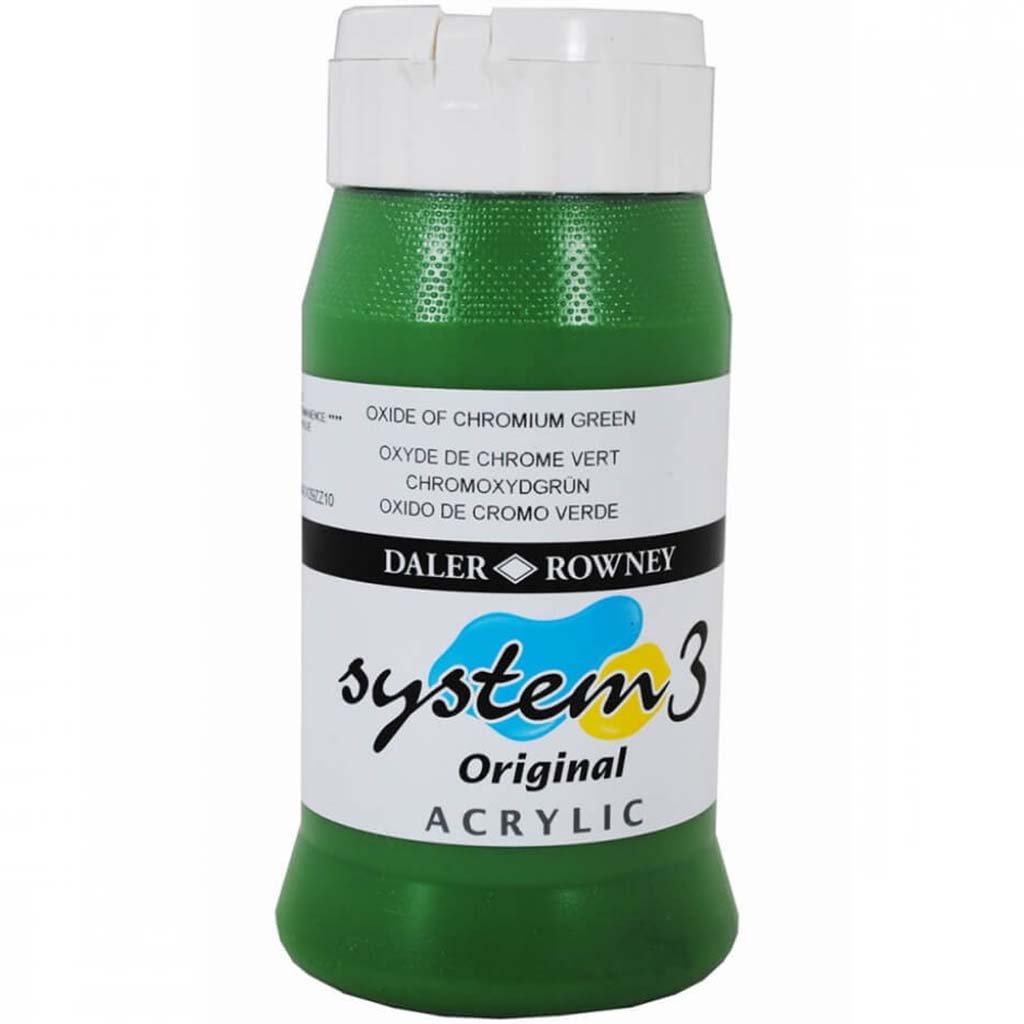 Daler Rowney System 3 Acrylic Paint 500ml Jar