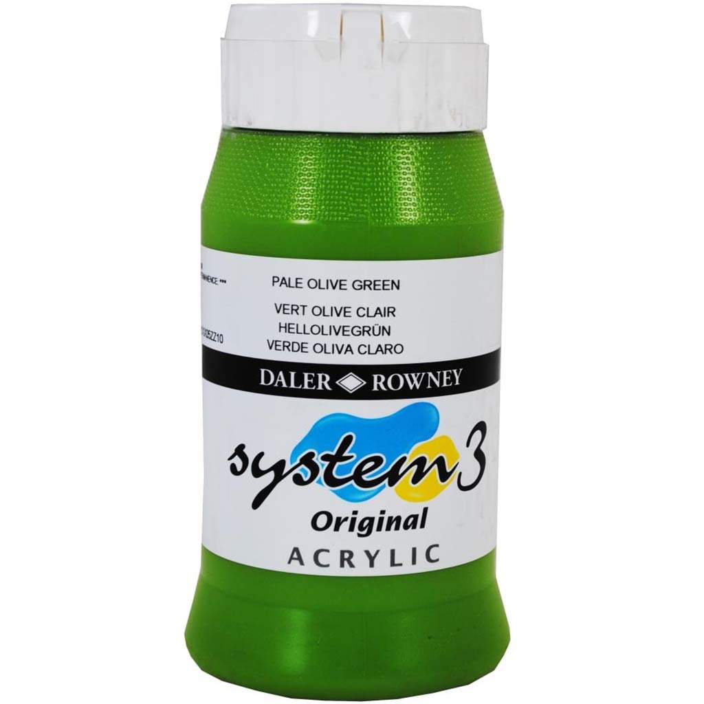 Daler Rowney System 3 Acrylic Paint 500ml Jar