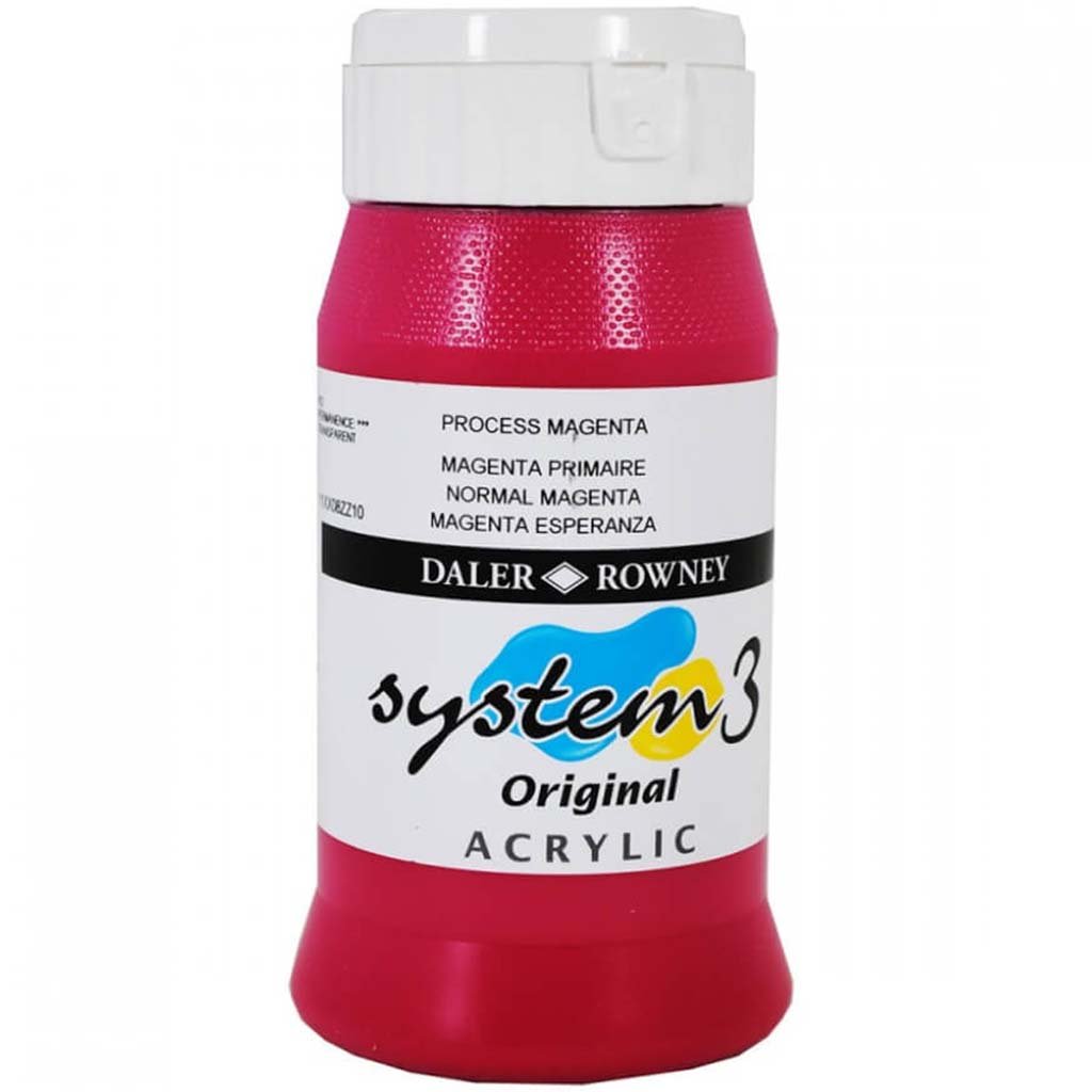 Daler Rowney System 3 Acrylic Paint 500ml Jar