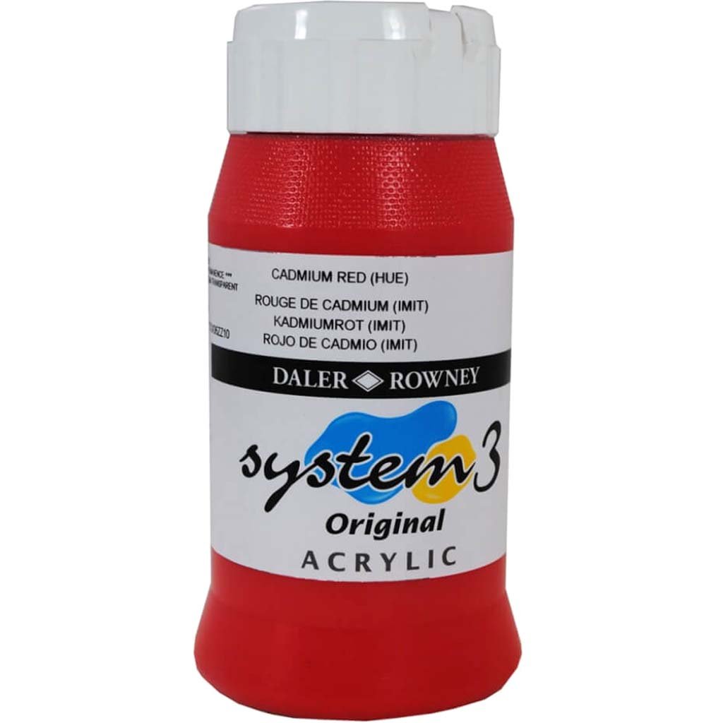 Daler Rowney System 3 Acrylic Paint 500ml Jar