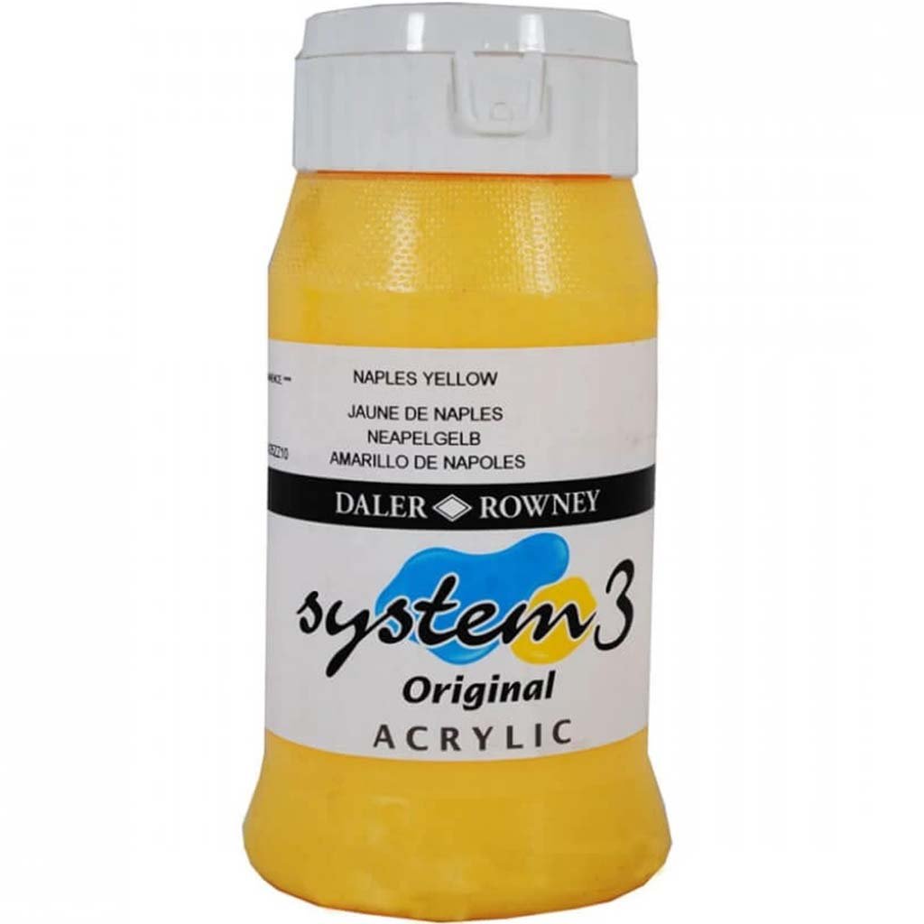 Daler Rowney System 3 Acrylic Paint 500ml Jar