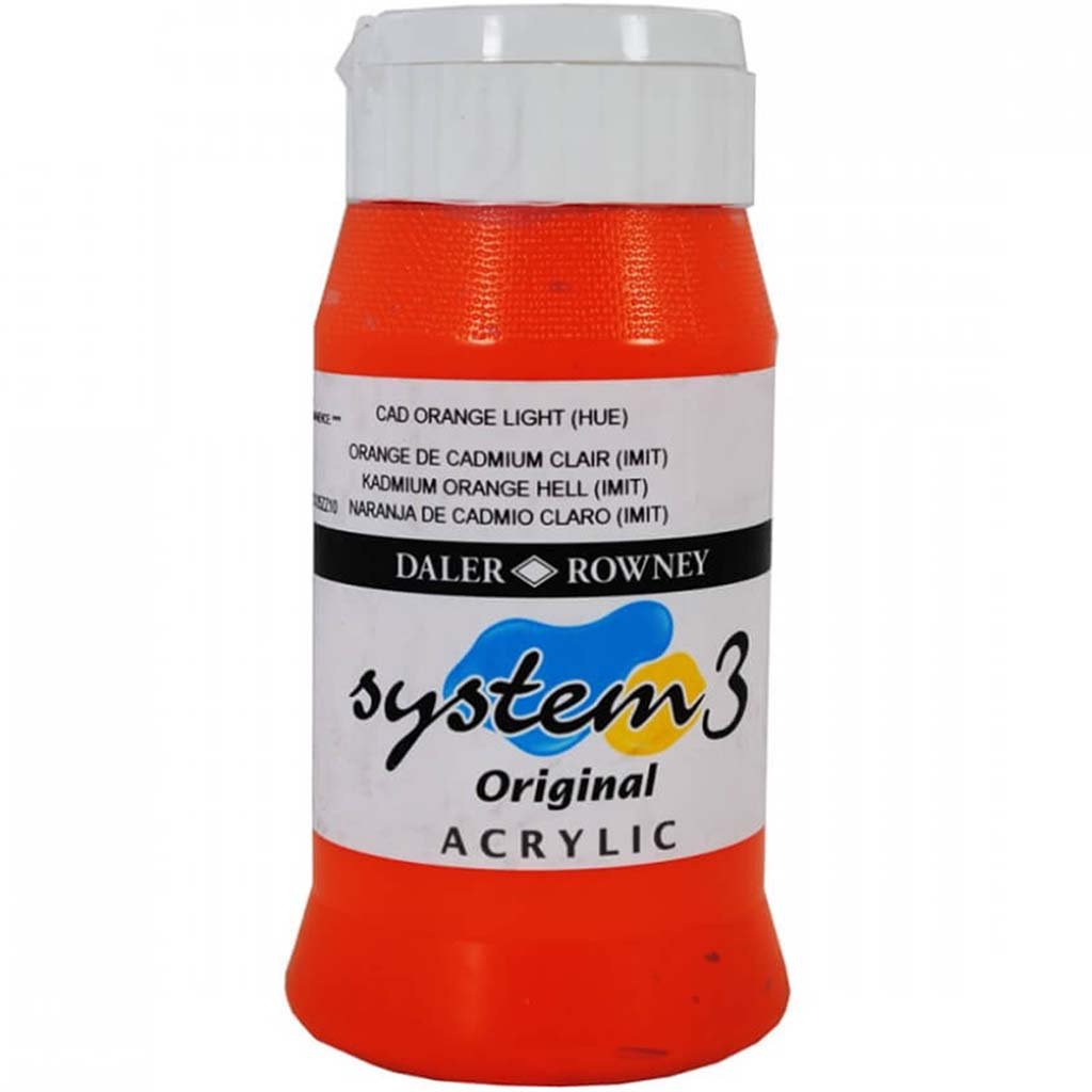 Daler Rowney System 3 Acrylic Paint 500ml Jar