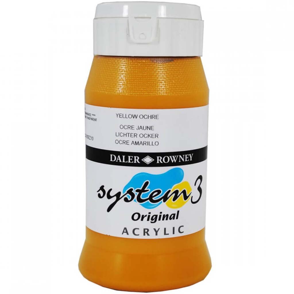 Daler Rowney System 3 Acrylic Paint 500ml Jar