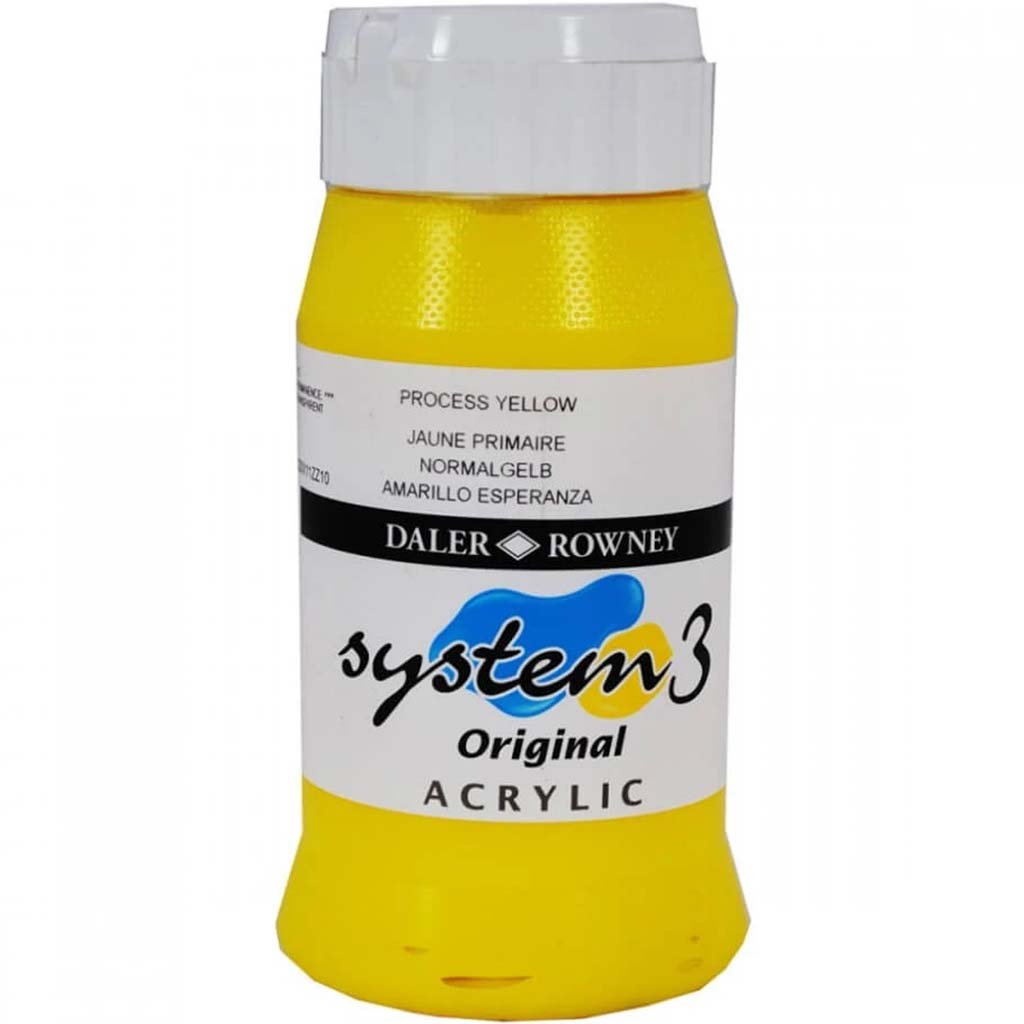 Daler Rowney System 3 Acrylic Paint 500ml Jar