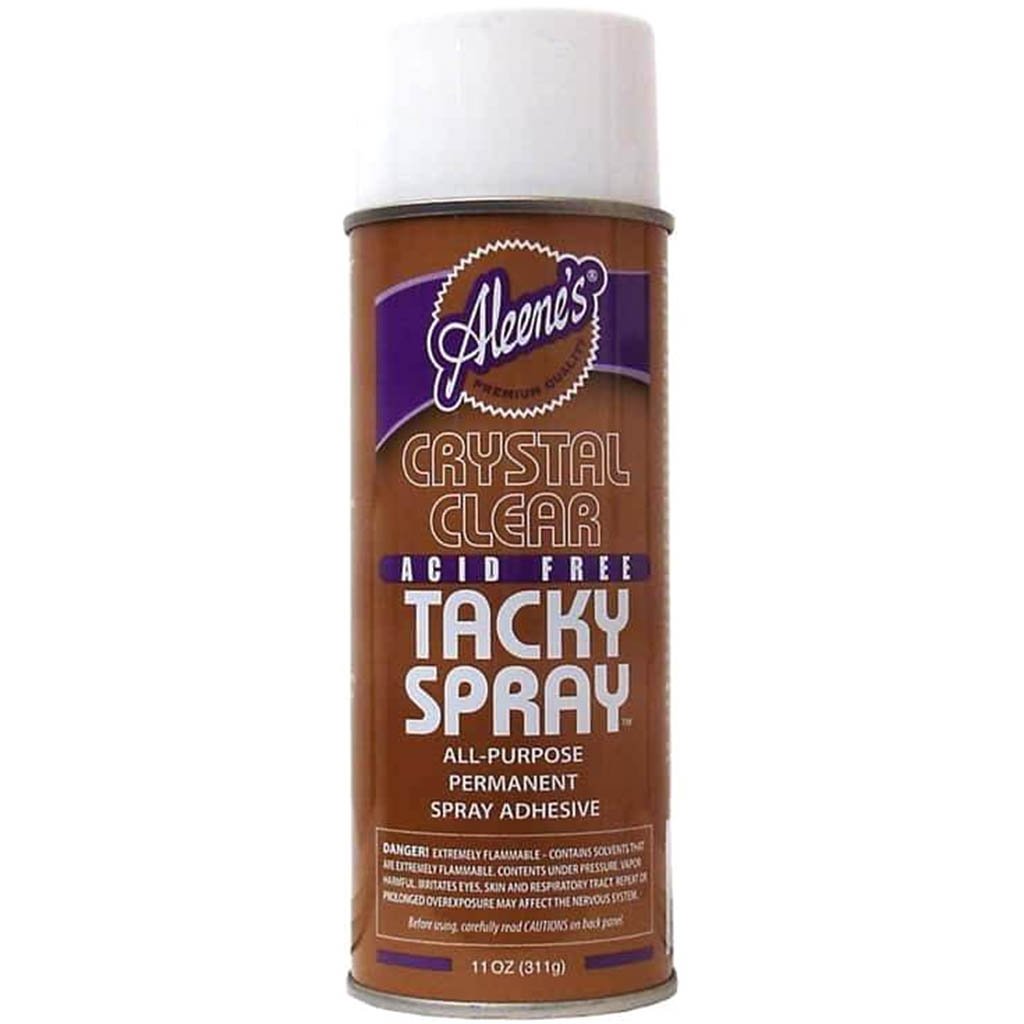 Aleene's Tacky Spray 11oz - Crystal Clear All-Purpose Adhesive - Permanent  Bond