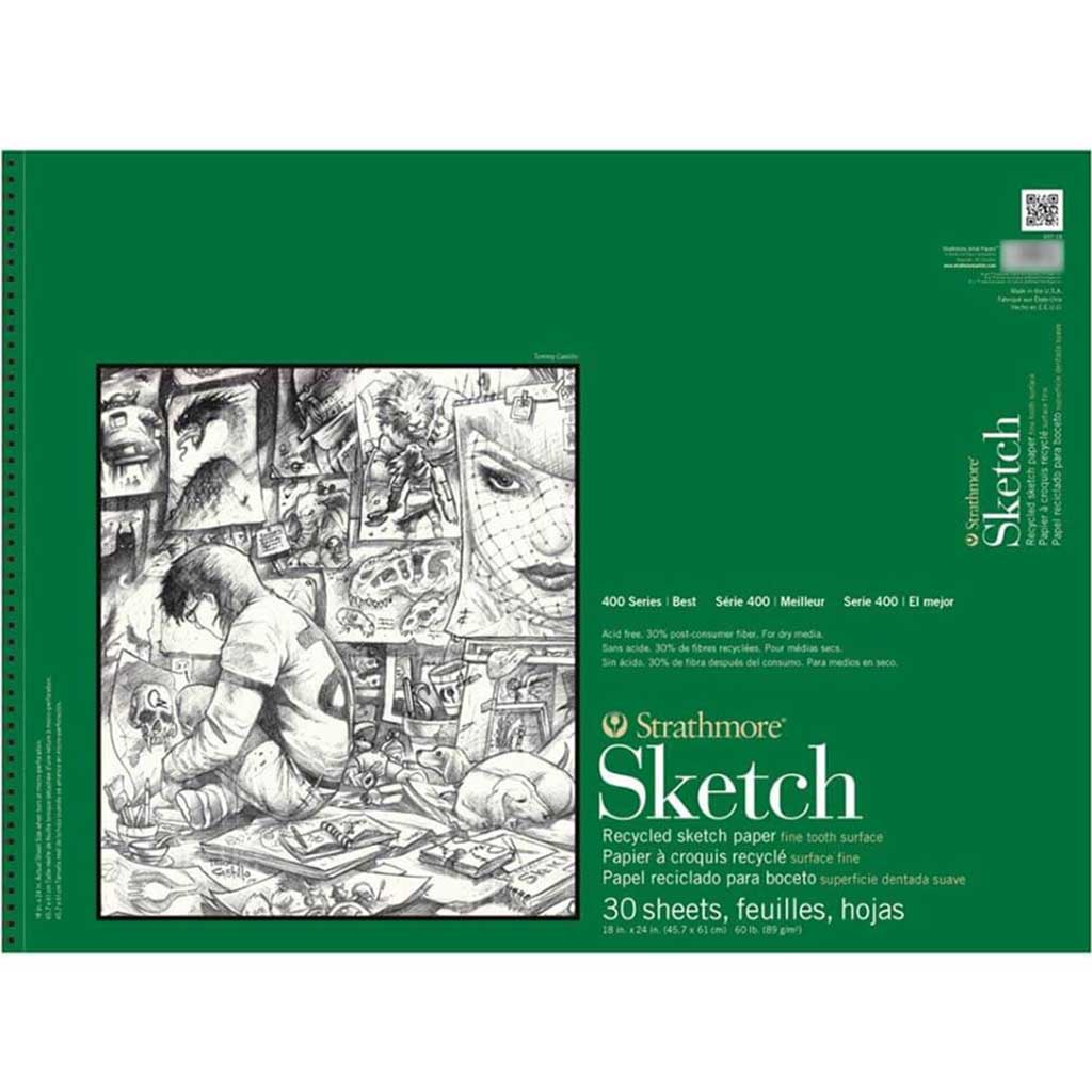 Strathmore 400 Recycled Sketch Pad 18in x 24in