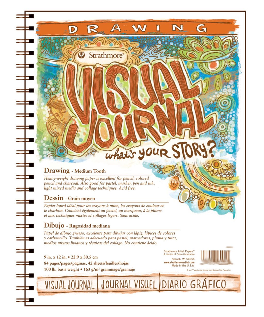 Visual Journal Sketch Drawing Pad 9in x 12in