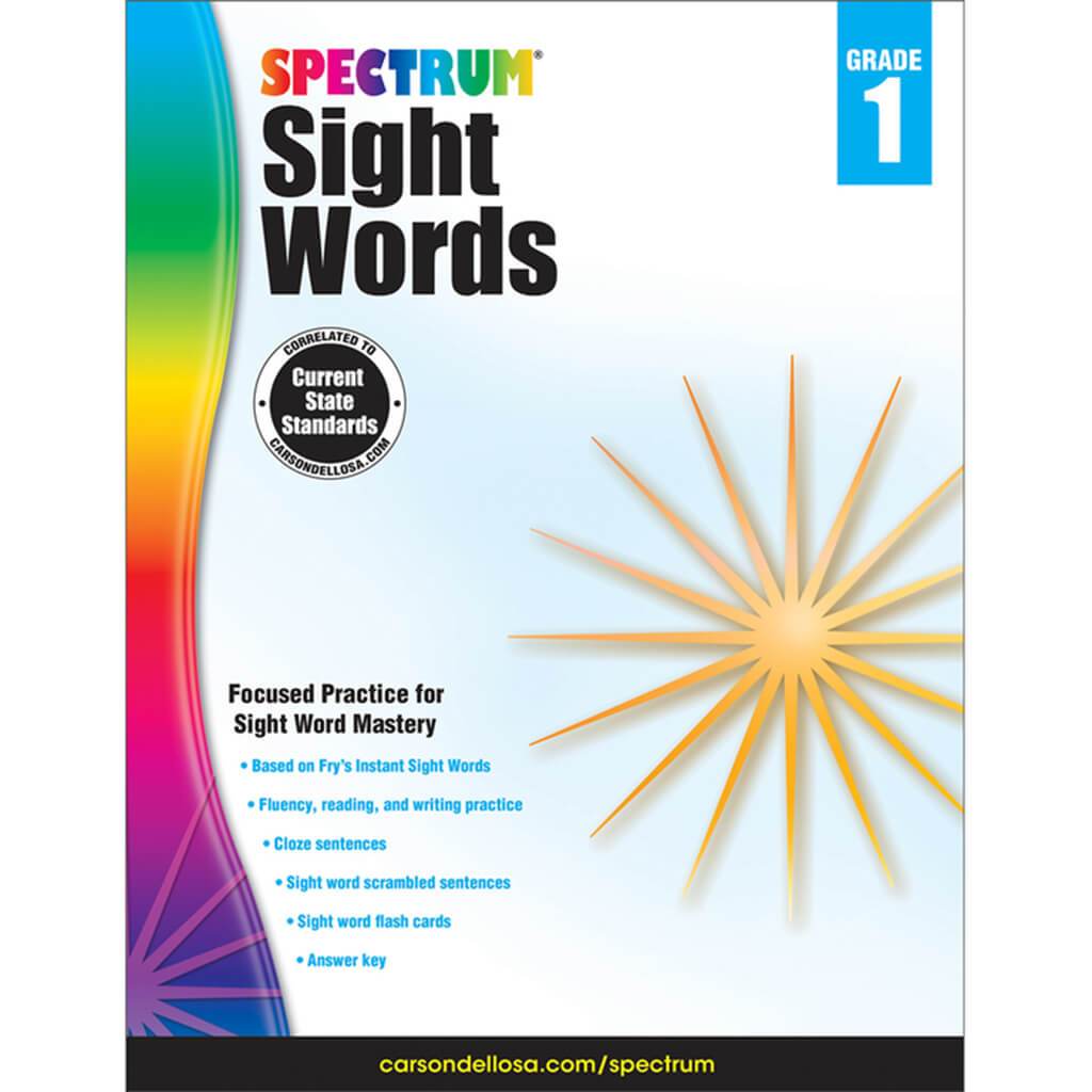 Spectrum Sight Words  Grade 1