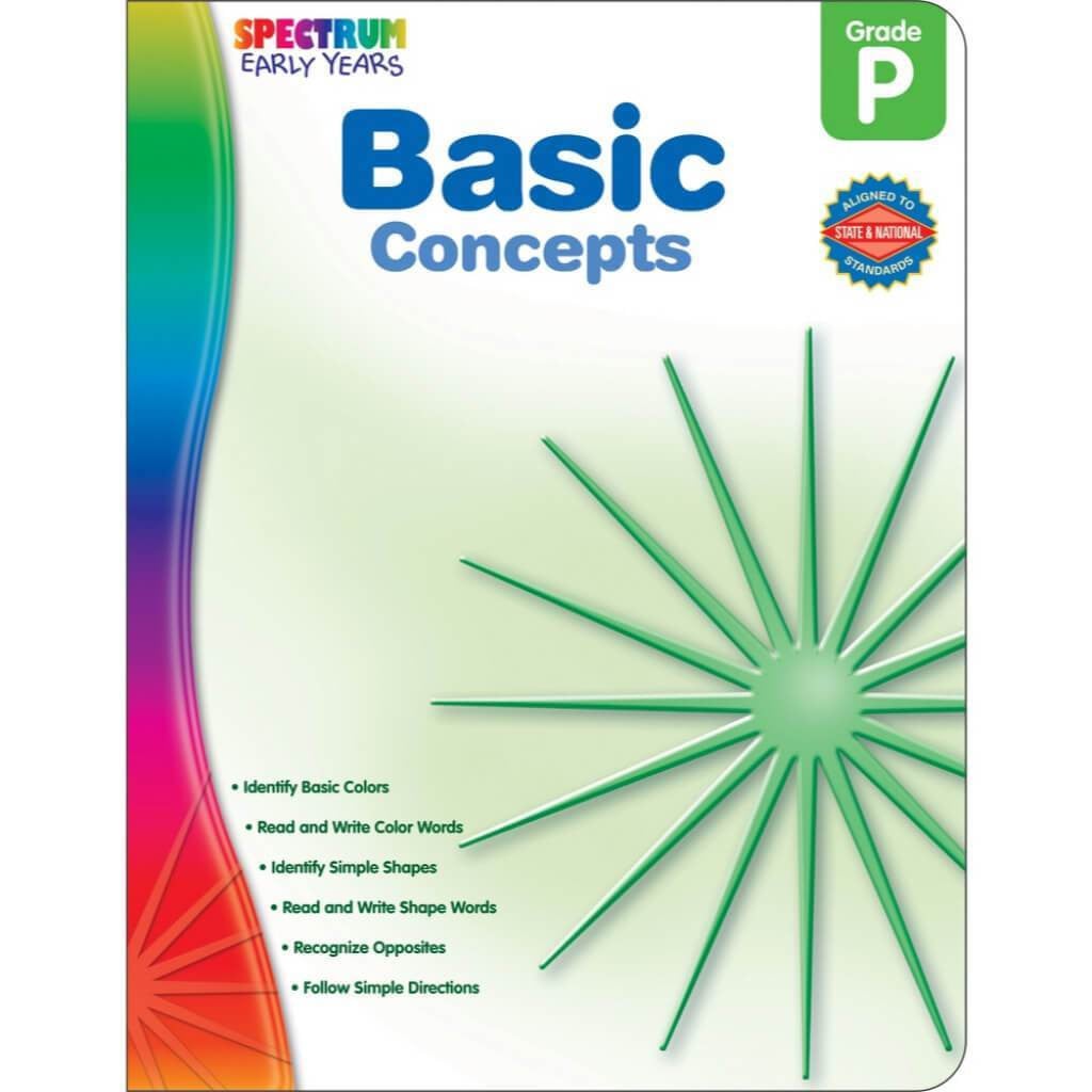 Basic Concepts Workbook Grade Pk 