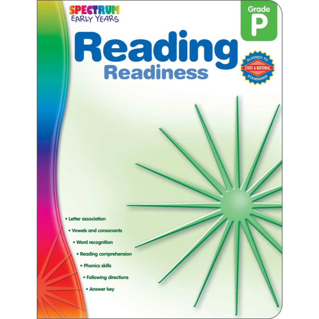 Spectrum Reading Readiness Workbook Grade PK 