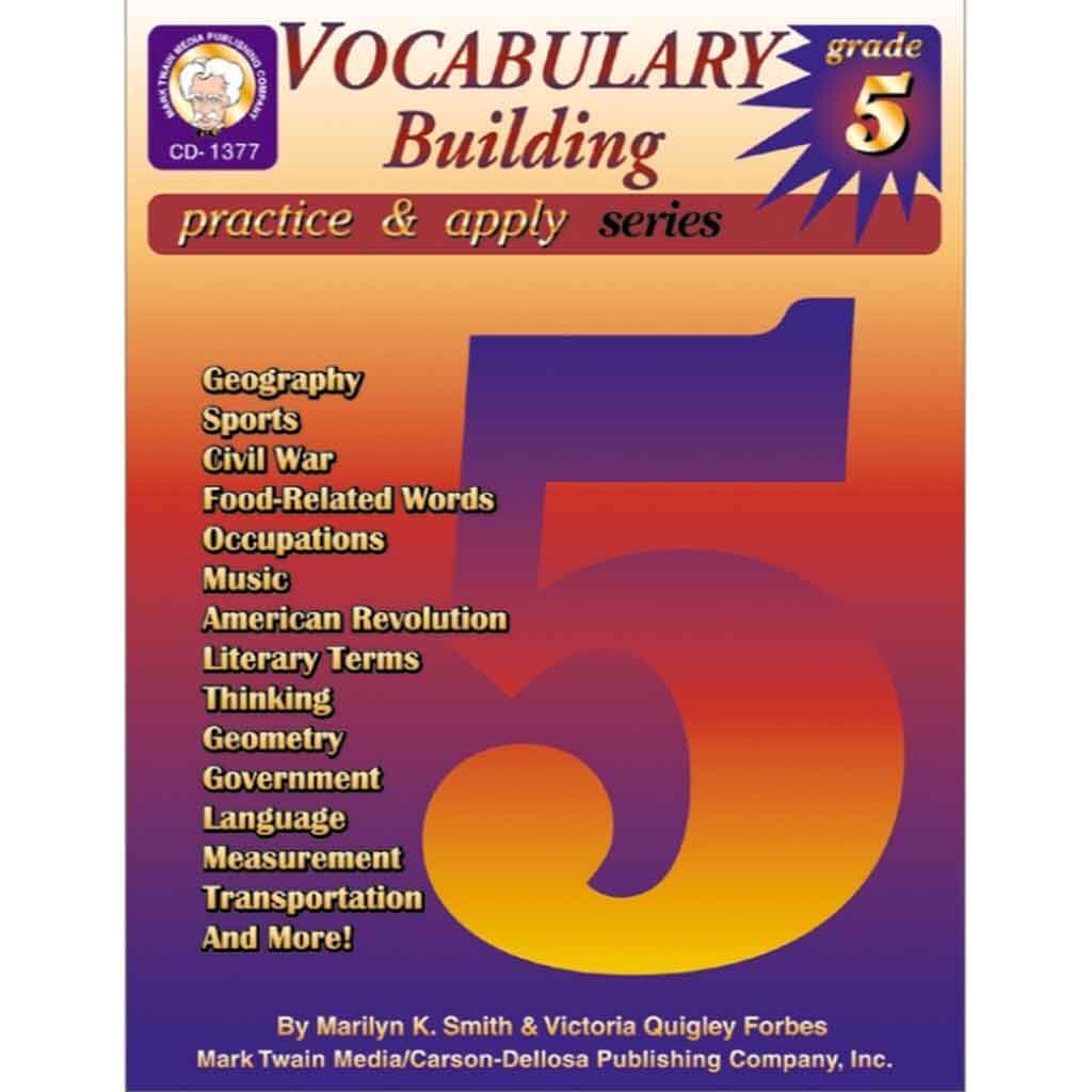 Vocabulary Building Resource Books Grade 5 