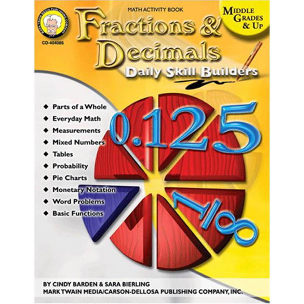 Fractions &amp; Decimals Grades 6 - 12