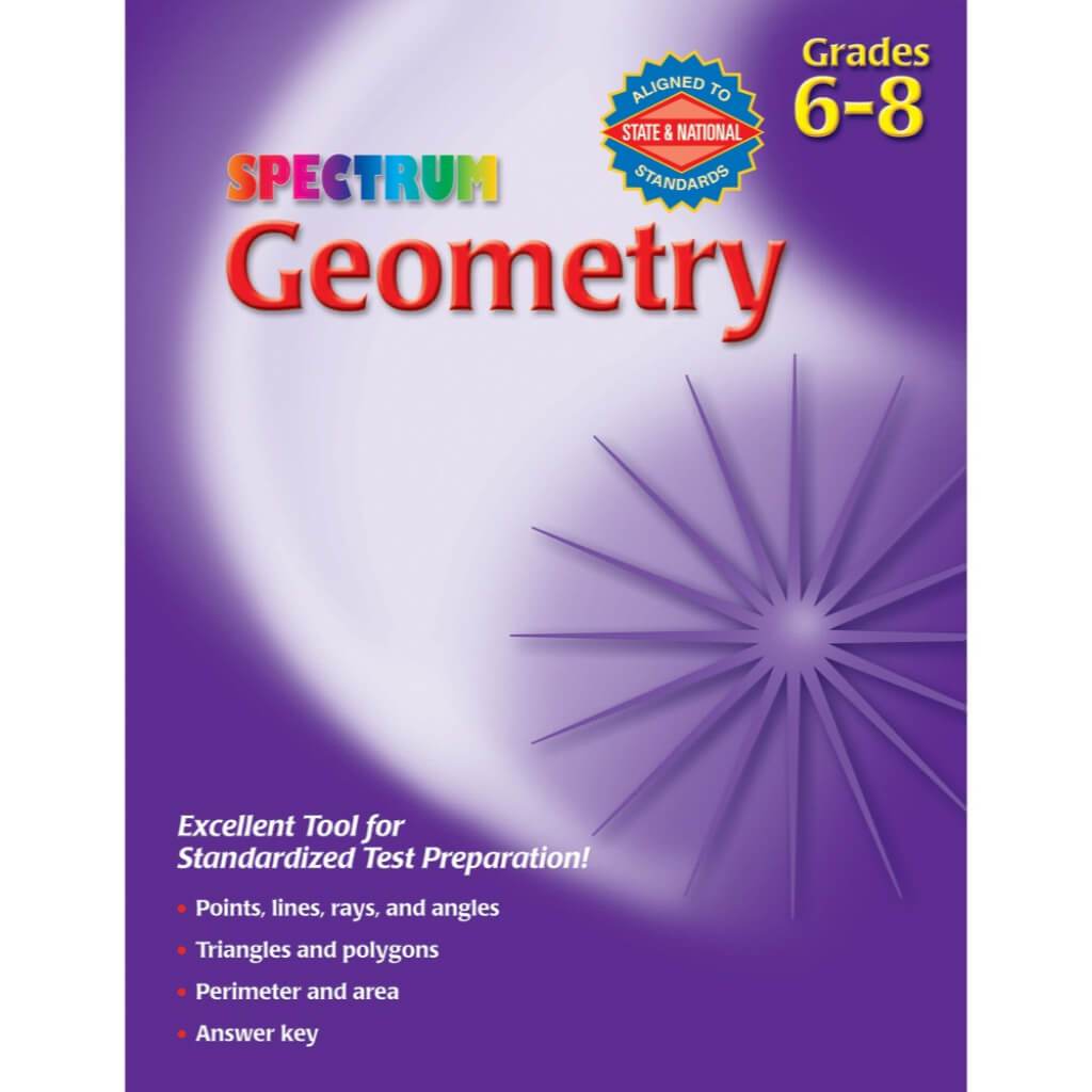 Spectrum Geometry Workbook Grade 6-8 