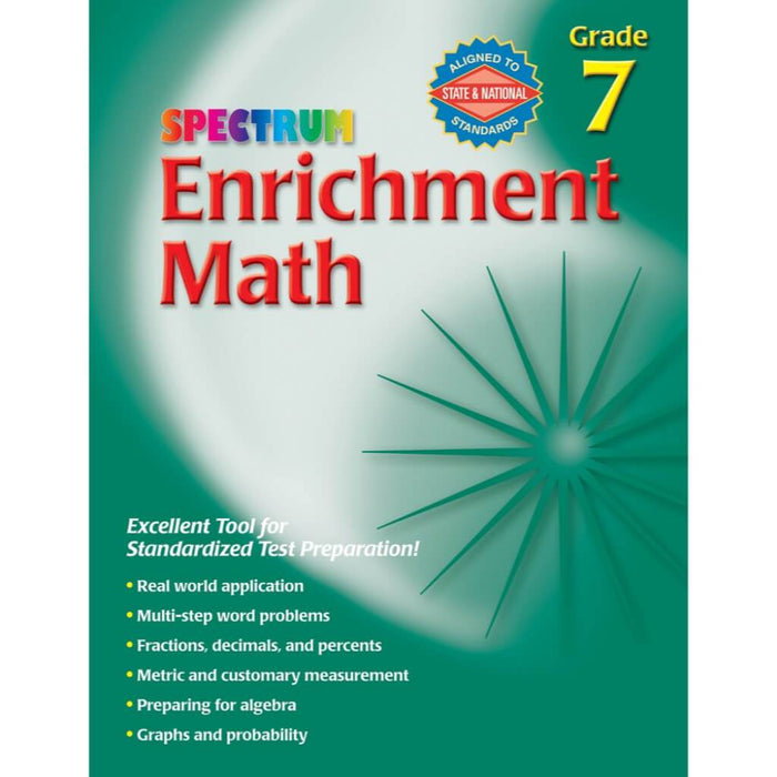 Spectrum Enrichment Math Workbook Grade 7 