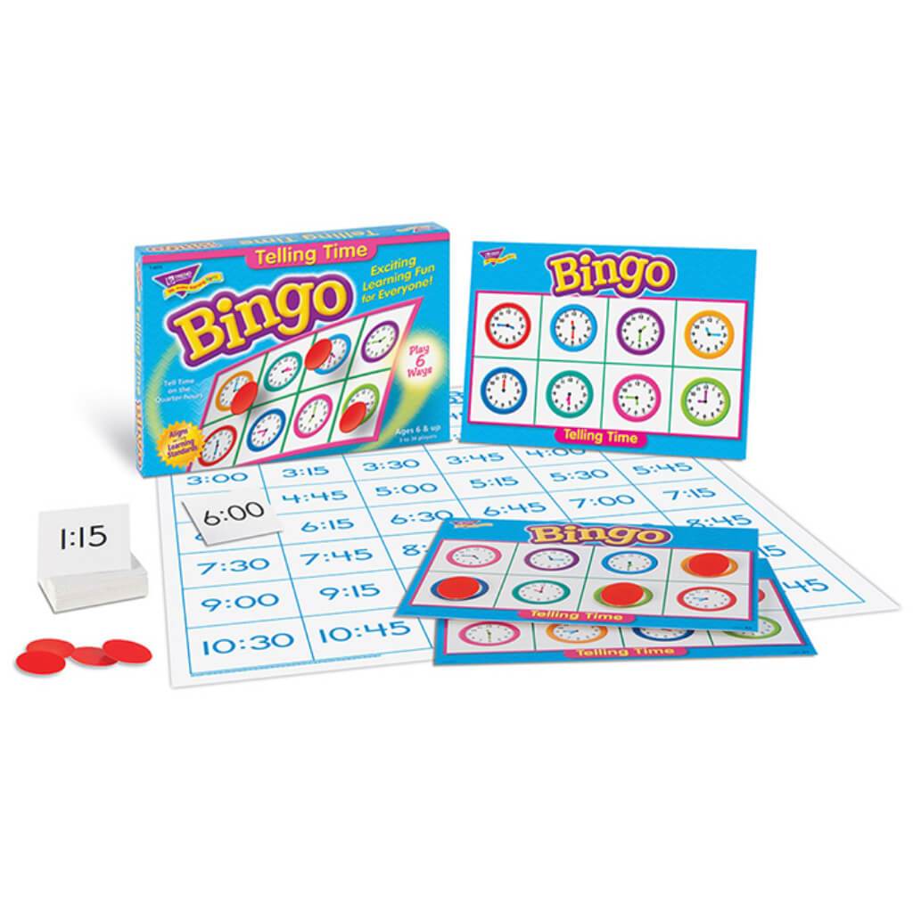 Telling Time Bingo Game 