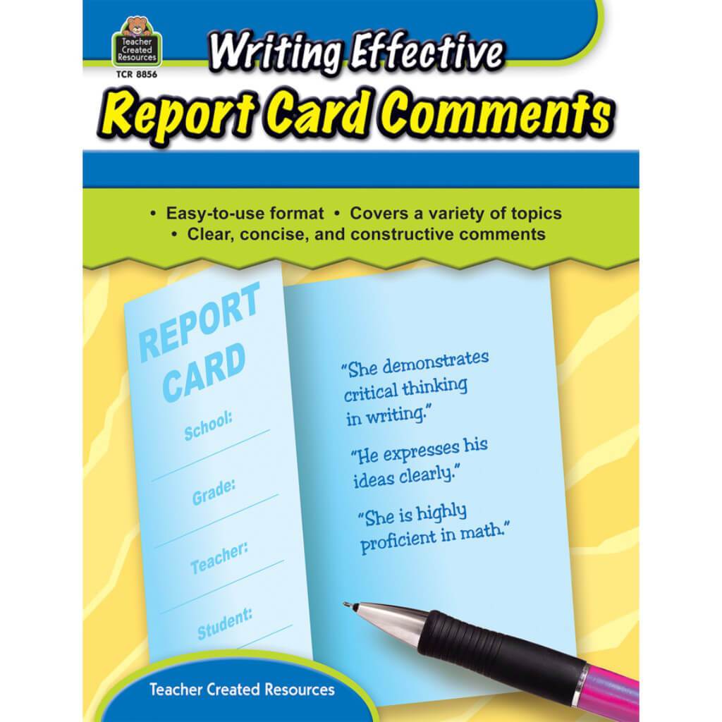 Writing Effective Report Card Comments Book 