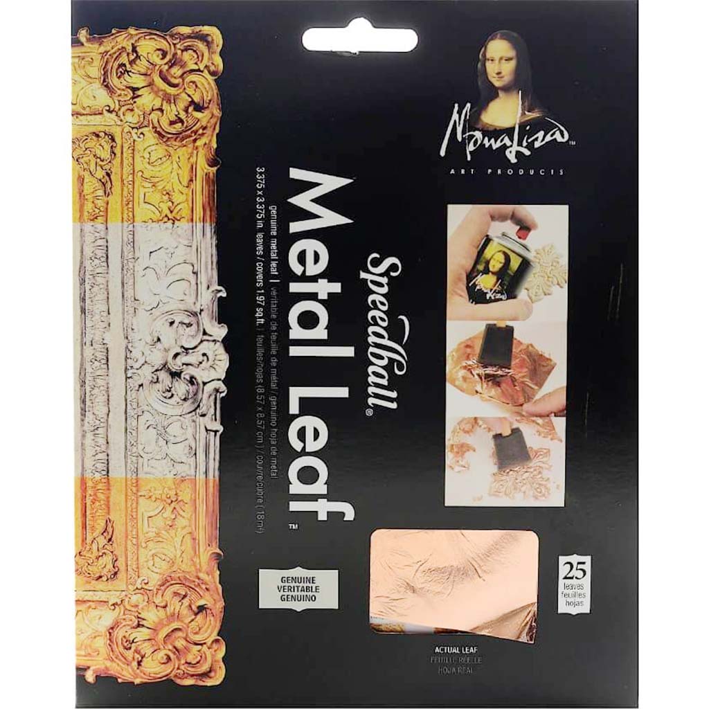 Mona Lisa Genuine Metal Leaf 25 Sheet Pack