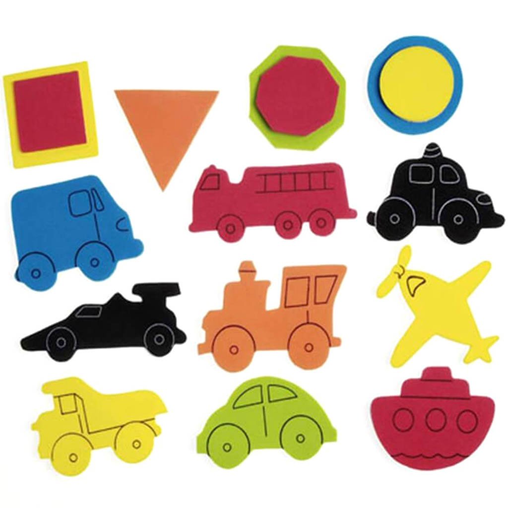 Foamies?® Sticker Bucket Cars and Trucks 5 oz 