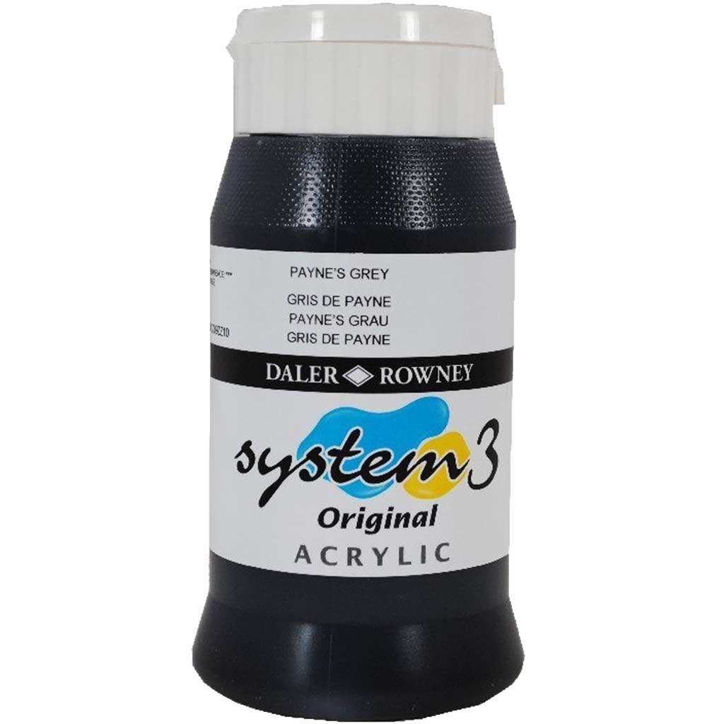 Daler Rowney System 3 Acrylic Paint 500ml Jar