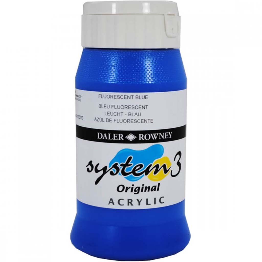 Daler Rowney System 3 Acrylic Paint 500ml Jar