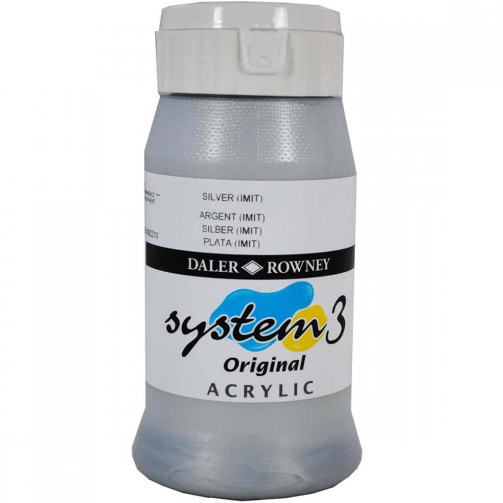 Daler Rowney System 3 Acrylic Paint 500ml Jar