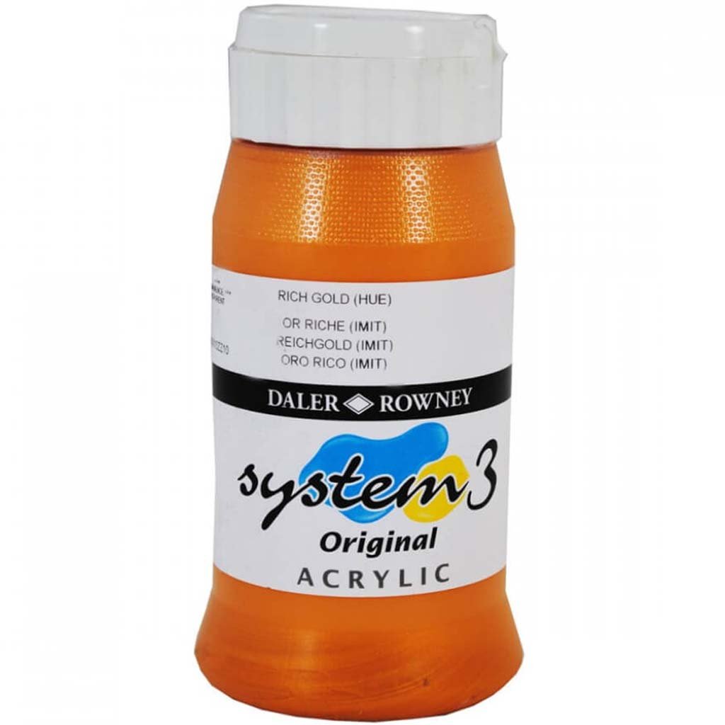 Daler Rowney System 3 Acrylic Paint 500ml Jar