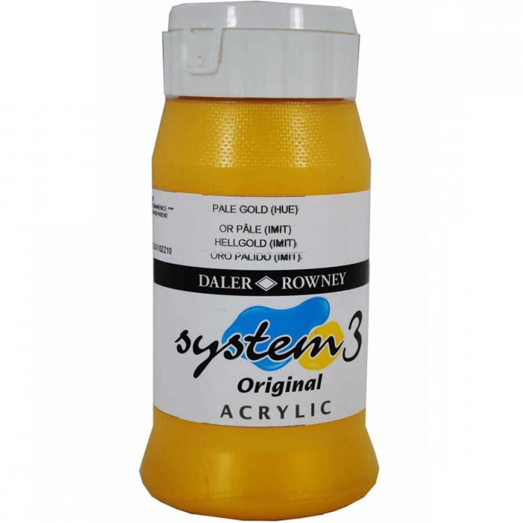 Daler Rowney System 3 Acrylic Paint 500ml Jar